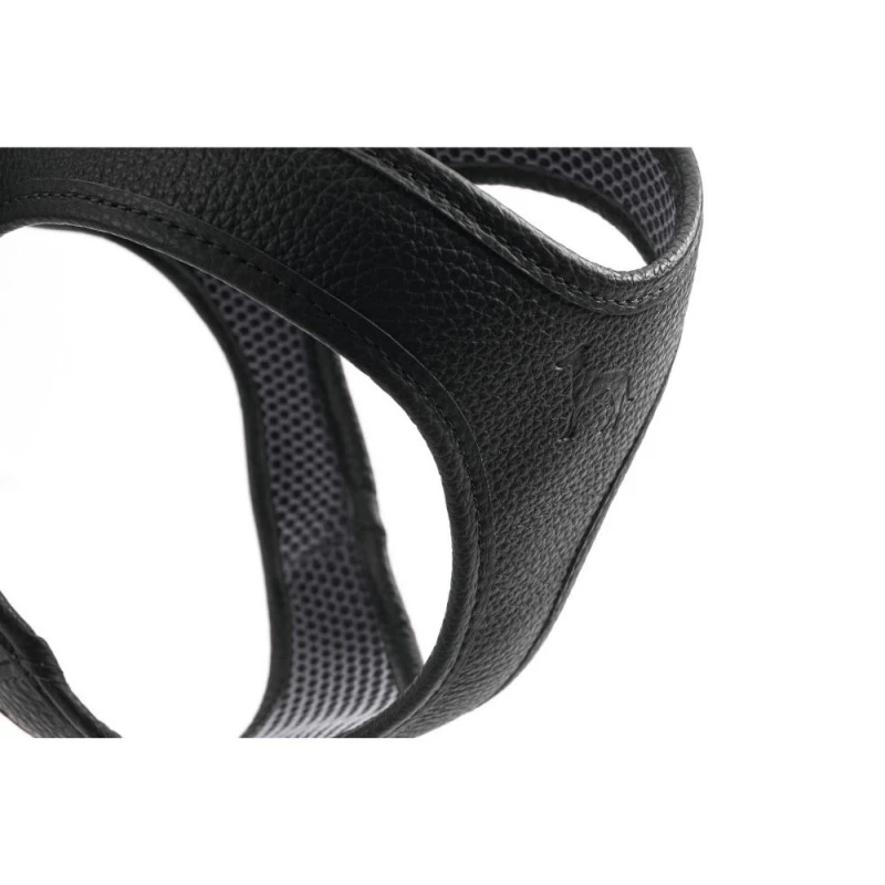 Hunter Hilo læder hundesele XS-S sort hals 37-40 cm - blød og let pasform